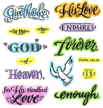 Load image into Gallery viewer, Inky Antics Clear Stamp Set Artful Devotions His Love Endures (11342SC)