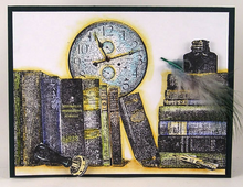 Load image into Gallery viewer, Darkroom Door Rubber Stamps Bookworm designed by Rachel Greig (DDRS139)
