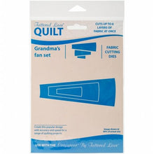 Load image into Gallery viewer, Tattered Lace Quilt Fabric Cutting Dies Grandma's Fan Set (QF117)