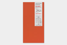 Load image into Gallery viewer, Traveler's Company Traveler's Notebook Monthly Diary 2021 Edition (14418-006)