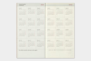 Traveler's Company Traveler's Notebook Weekly & Memo Diary 2021 Edition (14419-006)