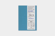 Load image into Gallery viewer, Traveler's Company Passport Size Weekly Diary 2021 Edition (14422-006)