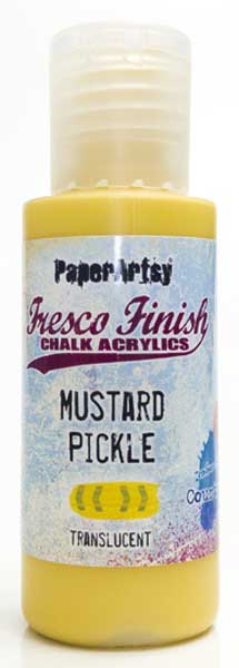 PaperArtsy Fresco Finish Chalk Acrylics Mustard Pickle Translucent (FF148)
