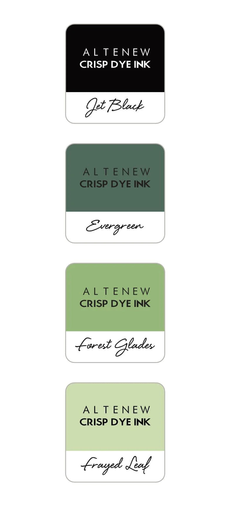 Altenew Crisp Dye Ink Mini Cube Set Green Fields (ALT1552)