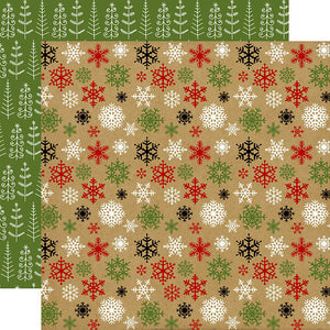 Echo Park Celebrate Christmas Collection 12x12 Scrapbook Paper Cold Outside (CCH159004)