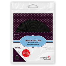 Load image into Gallery viewer, Scrapbook Adhesives Crafty Foam Tape - Permanent - Black (01619)