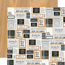 Load image into Gallery viewer, Simple Stories Hearth & Home Collection 12x12 Designer Cardstock Welcome Home (16507)