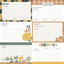 Load image into Gallery viewer, Simple Stories Hearth & Home Collection 12x12 Designer Cardstock Recipe Cards (16508)