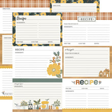 Load image into Gallery viewer, Simple Stories Hearth & Home Collection 12x12 Designer Cardstock Recipe Cards (16508)