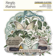 Load image into Gallery viewer, Simple Stories Simple Vintage Weathered Garden Chipboard Clusters (16725)
