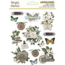 Load image into Gallery viewer, Simple Stories Simple Vintage Weathered Garden Layered Stickers (16727)