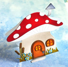 Load image into Gallery viewer, Elizabeth Craft Designs Mushroom House Folding Card Die (1796)