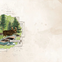 Load image into Gallery viewer, Simple Stories Simple Vintage Lakeside Collection 12x12 Scrapbook Paper Great Outdoors (18007)