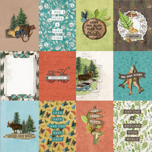 Load image into Gallery viewer, Simple Stories Simple Vintage Lakeside Collection 12x12 Scrapbook Paper 3x4 Elements (18012)
