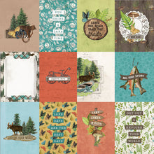 Load image into Gallery viewer, Simple Stories Simple Vintage Lakeside Collection 12x12 Scrapbook Paper 3x4 Elements (18012)