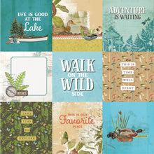 Load image into Gallery viewer, Simple Stories Simple Vintage Lakeside Collection 12x12 Scrapbook Paper 4x4 Elements (18013)