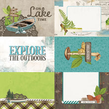 Load image into Gallery viewer, Simple Stories Simple Vintage Lakeside Collection 12x12 Scrapbook Paper 4x6 Elements (18014)