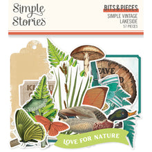 Load image into Gallery viewer, Simple Stories Simple Vintage Lakeside Green Collection Bits & Pieces (18022)