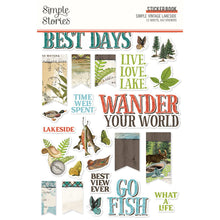 Load image into Gallery viewer, Simple Stories Simple Vintage Lakeside Green Collection Sticker Book (18024)