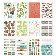Load image into Gallery viewer, Simple Stories Simple Vintage Lakeside Green Collection Sticker Book (18024)