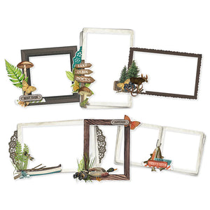 Simple Stories Simple Vintage Lakeside Green Collection Chipboard Frames (18025)