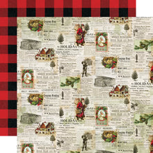 Load image into Gallery viewer, Simple Stories Simple Vintage Christmas Lodge 12x12 Scrapbook Paper Holiday Traditions (18410)