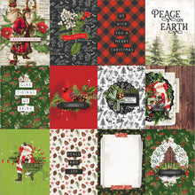 Load image into Gallery viewer, Simple Stories Simple Vintage Christmas Lodge 12x12 Scrapbook Paper 3x4 Elements (18412)