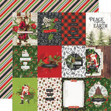 Load image into Gallery viewer, Simple Stories Simple Vintage Christmas Lodge 12x12 Scrapbook Paper 3x4 Elements (18412)