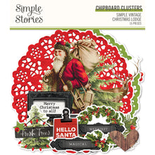 Load image into Gallery viewer, Simple Stories Simple Vintage Christmas Lodge Chipboard Clusters (18426)