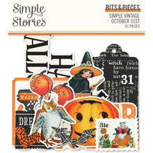 Load image into Gallery viewer, Simple Stories Simple Vintage October 31st Collection Bits & Pieces (18621)