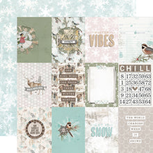 Load image into Gallery viewer, Simple Stories Simple Vintage Winter Woods Collection 12x12 Scrapbook Paper 3x4 Elements (19112)

