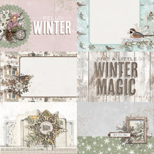 Load image into Gallery viewer, Simple Stories Simple Vintage Winter Woods Collection 12x12 Scrapbook Paper 4x6 Elements (19114)
