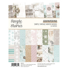 Load image into Gallery viewer, Simple Stories Simple Vintage Winter Woods Collection 6x8 Paper Pad (19119)
