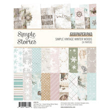 Load image into Gallery viewer, Simple Stories Simple Vintage Winter Woods Collection 6x8 Paper Pad (19119)