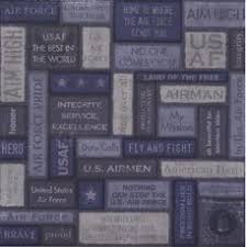 Creative Imaginations Signature Collection 12" x 12" Scrapbook Paper - Air Force Words - 19235