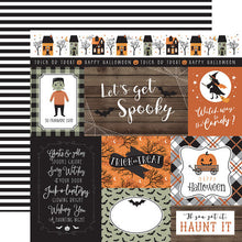Load image into Gallery viewer, Echo Park Paper Co. Spooky Collection 12x12 Scrapbook Paper Multi-Journaling Cards (SPO284006)

