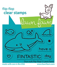 Load image into Gallery viewer, Lawn Fawn Stamp &amp; Die Set Dun-nuh Flip Flop (LF2598)
