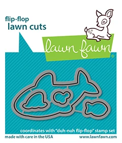 Lawn Fawn Stamp & Die Set Dun-nuh Flip Flop (LF2598)