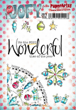 Load image into Gallery viewer, PaperArtsy Rubber Stamp Set Wonderful Life designed by Jo Firth-Young (JOFY109)