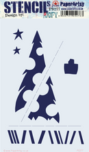 Load image into Gallery viewer, PaperArtsy Stencil Trees & Stars designed by Jo Firth-Young (PS277)