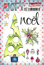 Load image into Gallery viewer, PaperArtsy Rubber Stamp Set Noel designed by Jo Firth-Young (JOFY108)