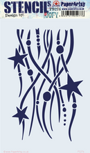 Load image into Gallery viewer, PaperArtsy Stencil Stars & Garland designed by Jo Firth-Young (PS276)