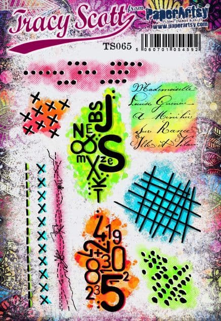 PaperArtsy Rubber Stamp Set Marks designed by Tracy Scott (TS065)