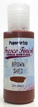 Load image into Gallery viewer, PaperArtsy Fresco Finish Chalk Acrylics Brown Shed Semi-Opaque (FF38)