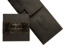 Load image into Gallery viewer, Graphic 45 Trifold Waterfall Folio Album Black (4502383)