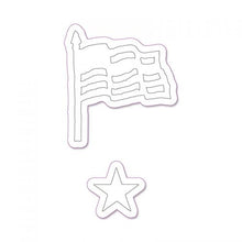 Load image into Gallery viewer, Sizzix Movers & Shapers Die Mini Old Glory Set by Tim Holtz (FL657477)