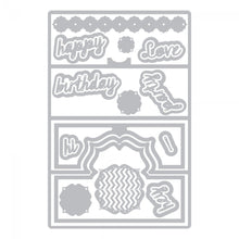Load image into Gallery viewer, Sizzix Framelits with Stamps Set - Detailed Tropics - 18 Piece Set - 663861