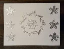 Load image into Gallery viewer, Sizzix Interchangeable Stamps - Christmas Tree & Holiday Wreath by Jen Long (660671) - Retired