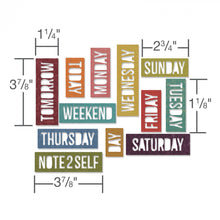 Load image into Gallery viewer, Sizzix Thinlits Dies Daily Words: Block by Tim Holtz (661180)