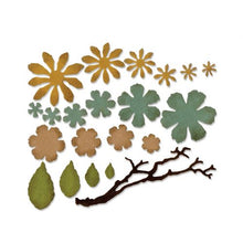 Load image into Gallery viewer, Sizzix Thinlits Die Set Small Tattered Florals #1 by Tim Holtz (661806)